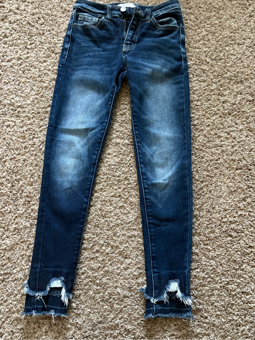 KanCan Dark Blue Distressed Skinny Jeans